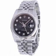 Rolex Datejust Automatic 39mm Stainless Steel Watch Black R7030711
