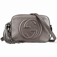 Gucci Soho Disco Calfskin Bag In Silvery G5034564