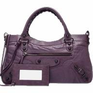 Balenciaga First Top Lambskin Leather Bag In Purple 103208PUR