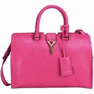 YSL CABAS PETIT CABAS Y Calfskin Medium Bag In Pink YSL5672955