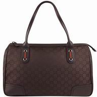 Gucci Vintage Web Calfskin Boston Bag In Cofffee G5281421