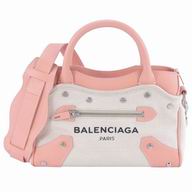 Balenciaga Navy Canvas Mini Bag Beige Pink B6112206