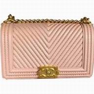 Chanel Classic Boy Lambskin Hand/Shoulder Bag Pink C7031703