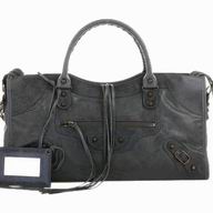 Balenciaga Part-Time Planet Small Stud Bag Iron Gray 168028IG