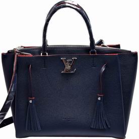 Louis Vuitton Soft Calfskin Lockmeto Bag Marine Rouge M54571