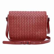 Bottega Veneta Classic Nappa Leather Woven Bag Jujube Red BV612265
