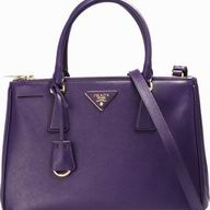 Prada Saffiano Lux Medium Cowhide Handbag In Purple PR527169