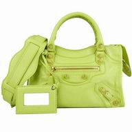 Balenciage City Lambskin Gold hardware Classic Mini Bag Pink Green B5966571