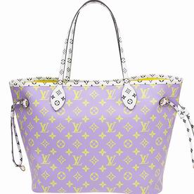 Louis Vuitton Monogram Coated Canvas Neverfull MM Pink M44588