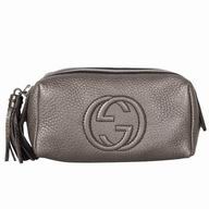 Gucci SOHO GG Calfskin Leather Bag In Bronze Golden G554911