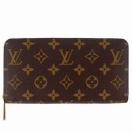 Louis Vuitton Classic Monogram Canvas Zipper Wallet Rose Ballerine M41894