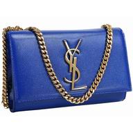 YSL Saint Laurent Monogramme Calfskin Bag Blue YSL511192