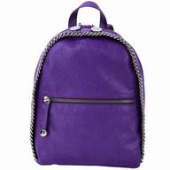 Stella McCartney Falabella Purple Backpack Silver Chain S853724