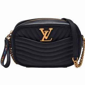 Louis Vuitton Black Smooth Calf Leather Louis Vuitton New Wave Camera Bag M53682