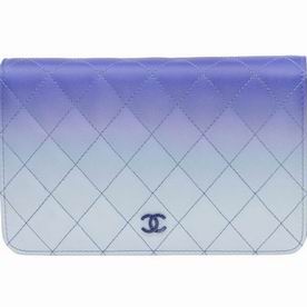 Chanel Blue Lambskin Woc Bag Blue Lock Silver Hardware A80453BLUES