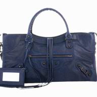 Balenciage Part Time Top Leather Bag Deep Blue 168028DB