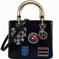 Lady Dior Lambskin With Medals Bag In Black 164844