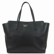 Gucci Swing Caviar Calfskin Leather Bag In Black G5450834
