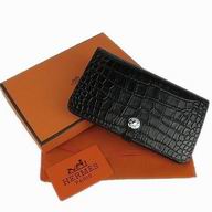 Hermes Dogon Togo Leather Wallet Black Crocdile-2 HL.001G