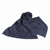 Gucci Classic GG Logo Wool Scarf Deep Blue G6111013