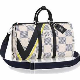 Louis Vuitton Keepall Bandouliere Dimer Coastline Canvas Travel bag N44018