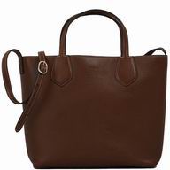 Gucci Calfskin Two Sided Tote Bag In Khaki Coffee G5594607