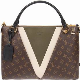 Louis Vuitton Monogram Canvas and Grained Calfskin V Tote MM M44798