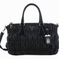 Prada Nappa Gaufre Lambskin Tote Bag Black P347828