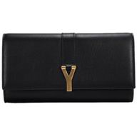 YSL Saint Leather Paris Y Calfskin Small Bag In Black YSL5014559