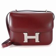 Hermes Constance Swift Calfskin Shoulder bag Burgundy H7041901