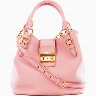 Miu Miu Madras Lambskin Handbag In Pink RNC886