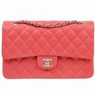 Chanel Pink Lambskin Jumbo Double Flap Bag Silver Chain A01112L-PINK