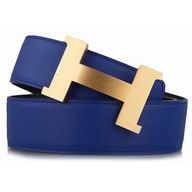 Hermes Gold H Electric Epsom and Black Box Leather Two-sided Belt H56N98