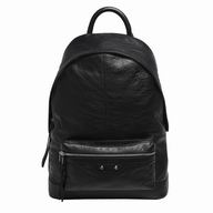 Balenciaga Lambskin Classic Silvery Buckle Backpack Black B5598292