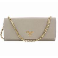 2013 Prada Spring&Summer Cowhide Leather Cluch Bag Gray P415874