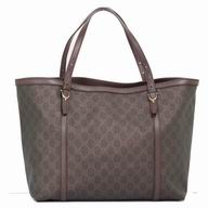 Gucci GG Plus Nice Calfskin Tote Bag In Coffee G6111404