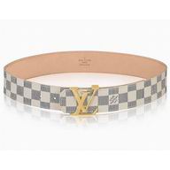 Louis Vuitton Damier Azur Initiales Belt Gold Buckle M9609V