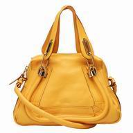 Chloe Mini Party Caviar Calfskin Bag In Sun yellow C5108716