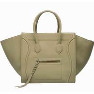 Celine Small Square Phantom Luggage Calfskin Bag In Grey 133257GRE