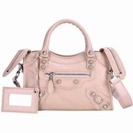 Balenciage City Lambskin Silvery hardware Classic Mini Bag Pink B5687210