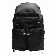Prada Classic Saffiano Triangle Logo Nylon Backpack Black P7021604