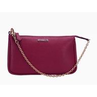 FENDI Lux Cowhide Chains Dinner Bag(Peach Purple) F472095