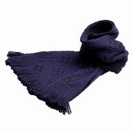 Louis Vuitton Logomania Shine Silk Wool Scarf Violet M75703
