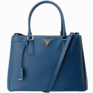 Prada Saffiano Lux Nzv Cowhide Large Bag Navy Blue PR45049