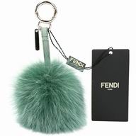 FENDI Pompon Bag Charm The Fox Pendant Green F6122811