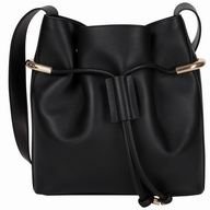 Chloe Emma Calfskin goatskin Leather Shoulder Bag Black C55649965