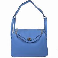 Hermes Lindy 30 Fashion Shoulder-Bag Paradise Blue H7010403