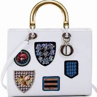 Lady Dior Lambskin With Medals Bag In White 164658