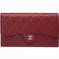 Chanel Caviar Silver CC Long Wallet In Red C31506-RE