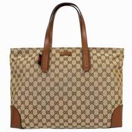 Gucci Classic GG Calfskin Tote Bag In Khaki G5067260